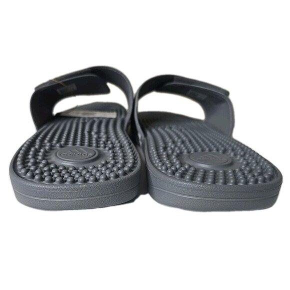 Adidas Adissage NIB Slides Sandal Grey & White Men\'s Size 17 New HQ4373 main image 3